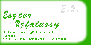 eszter ujfalussy business card